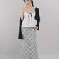 Bradley Plaid Maxi Skirt [CLOUD MESH]