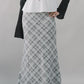 Bradley Plaid Maxi Skirt [CLOUD MESH]