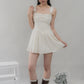 Elora Padded Ribbon Tie Dress Romper