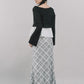 Bradley Plaid Maxi Skirt [CLOUD MESH]