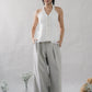 Krissy V-Neck Padded Longline Halter Top V2