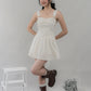 Elora Padded Ribbon Tie Dress Romper