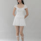 Christine Sleeved Padded Lace Ribbon Top