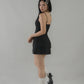 Bernadette Tiered Hem Padded Mini Dress