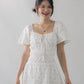 [COL YORI] Maisie Flutter Sleeves Mini Romper Dress