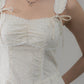 Elora Padded Ribbon Tie Dress Romper