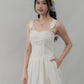Elora Padded Ribbon Tie Dress Romper