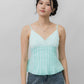 Ines Lace Padded Pintuck Top