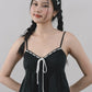 Polly Contrast Trim Padded Sleeveless Top