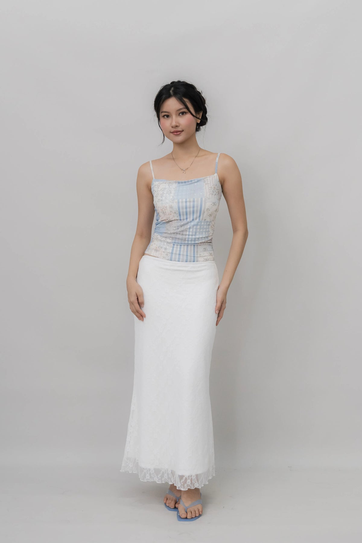 [CLOUD MESH] Ivy Padded Mesh Tank Top