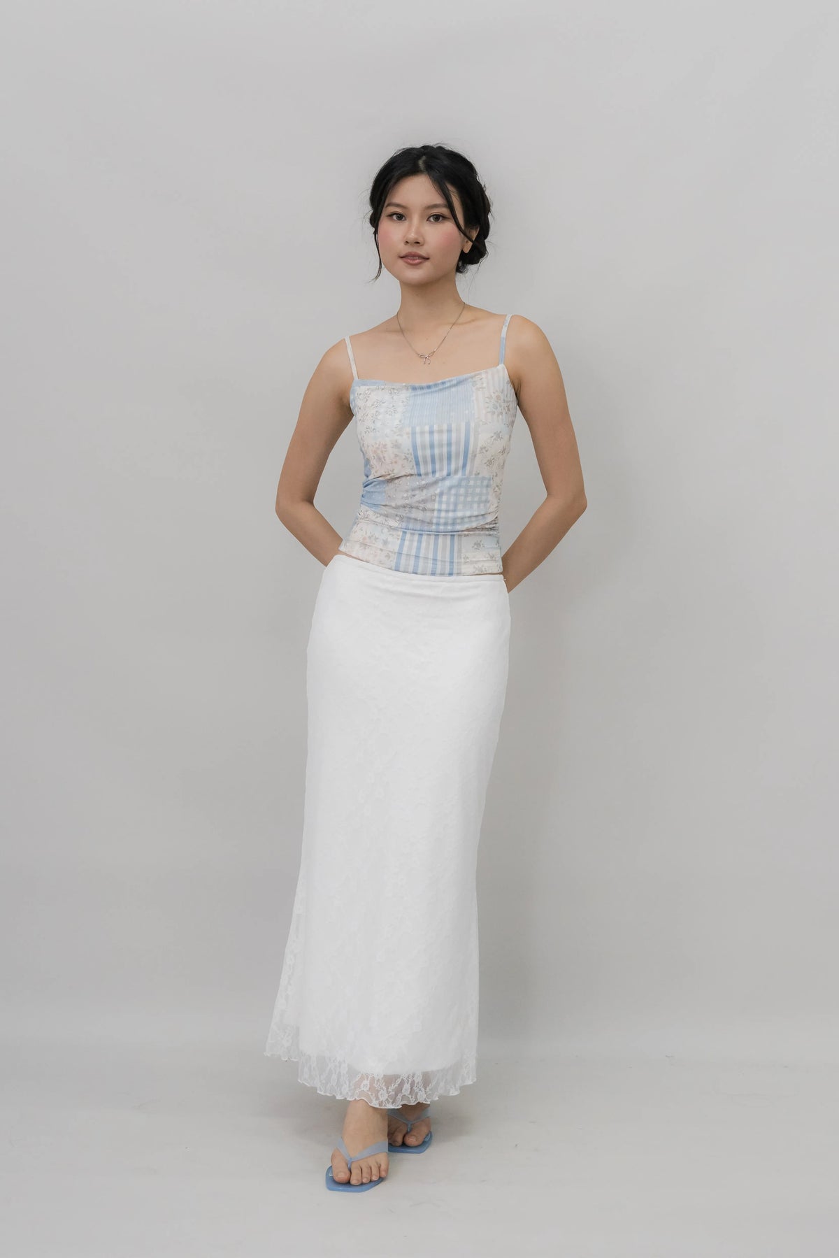 [CLOUD MESH] Ivy Padded Mesh Tank Top