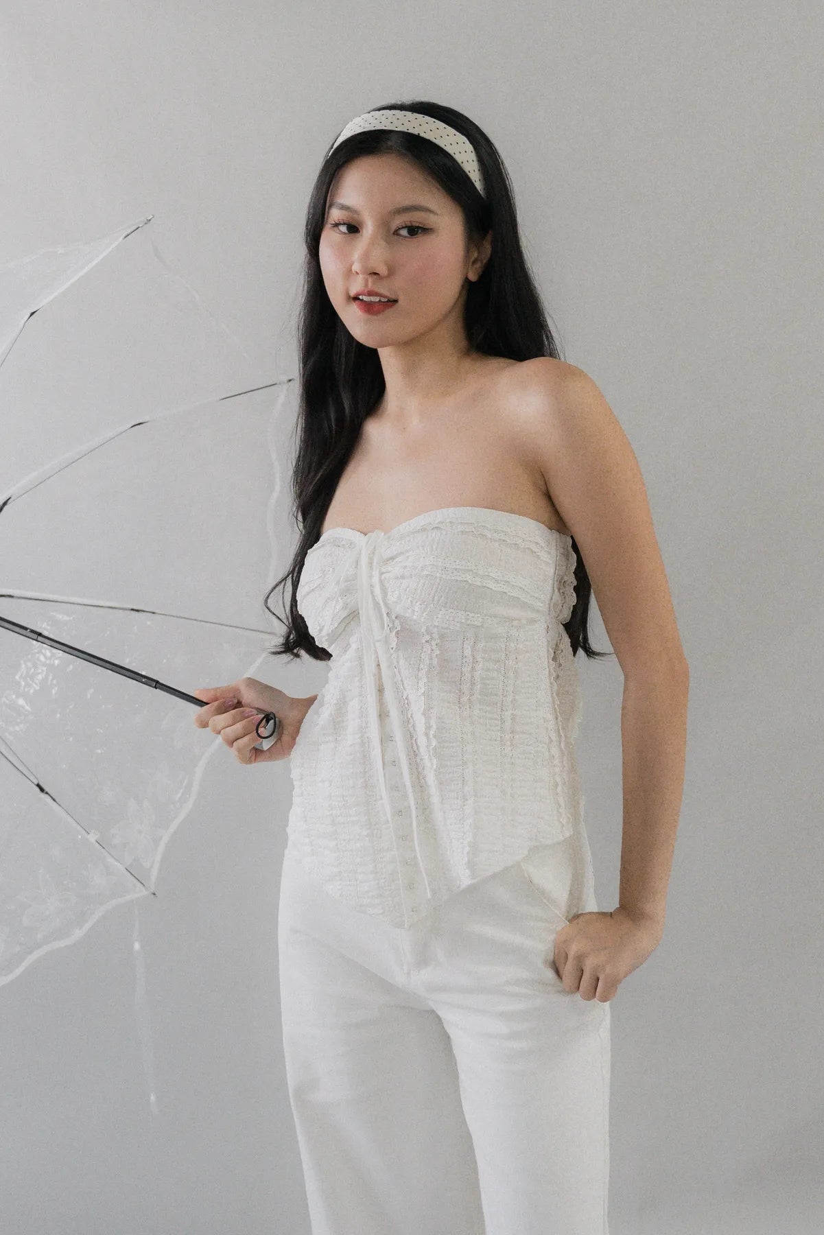 Nelly Ruffled Halter Tie Top