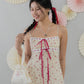 [COL FUKU] Anya New Padded Long Ribbon Dress