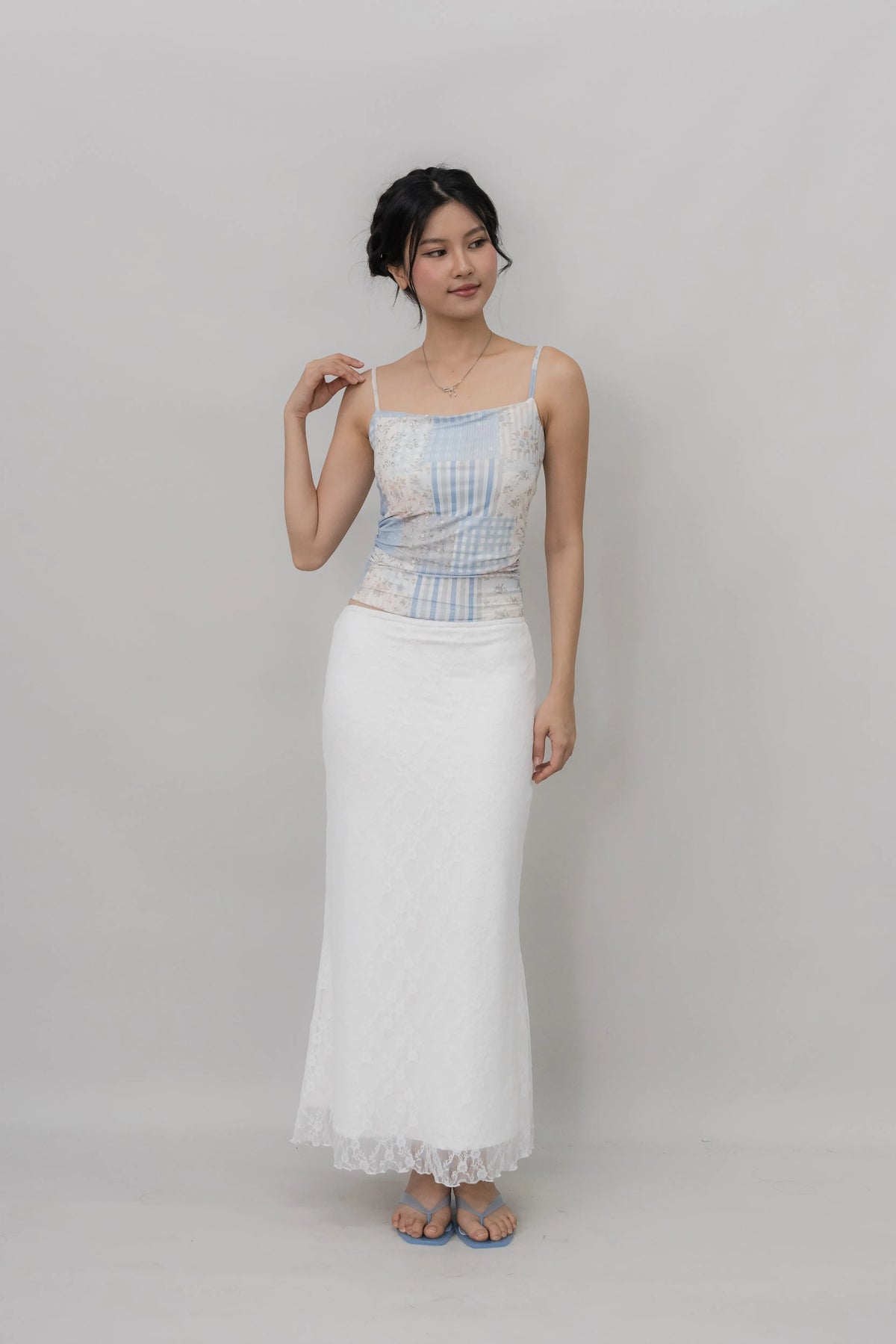 [CLOUD MESH] Ivy Padded Mesh Tank Top