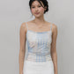 [CLOUD MESH] Ivy Padded Mesh Tank Top