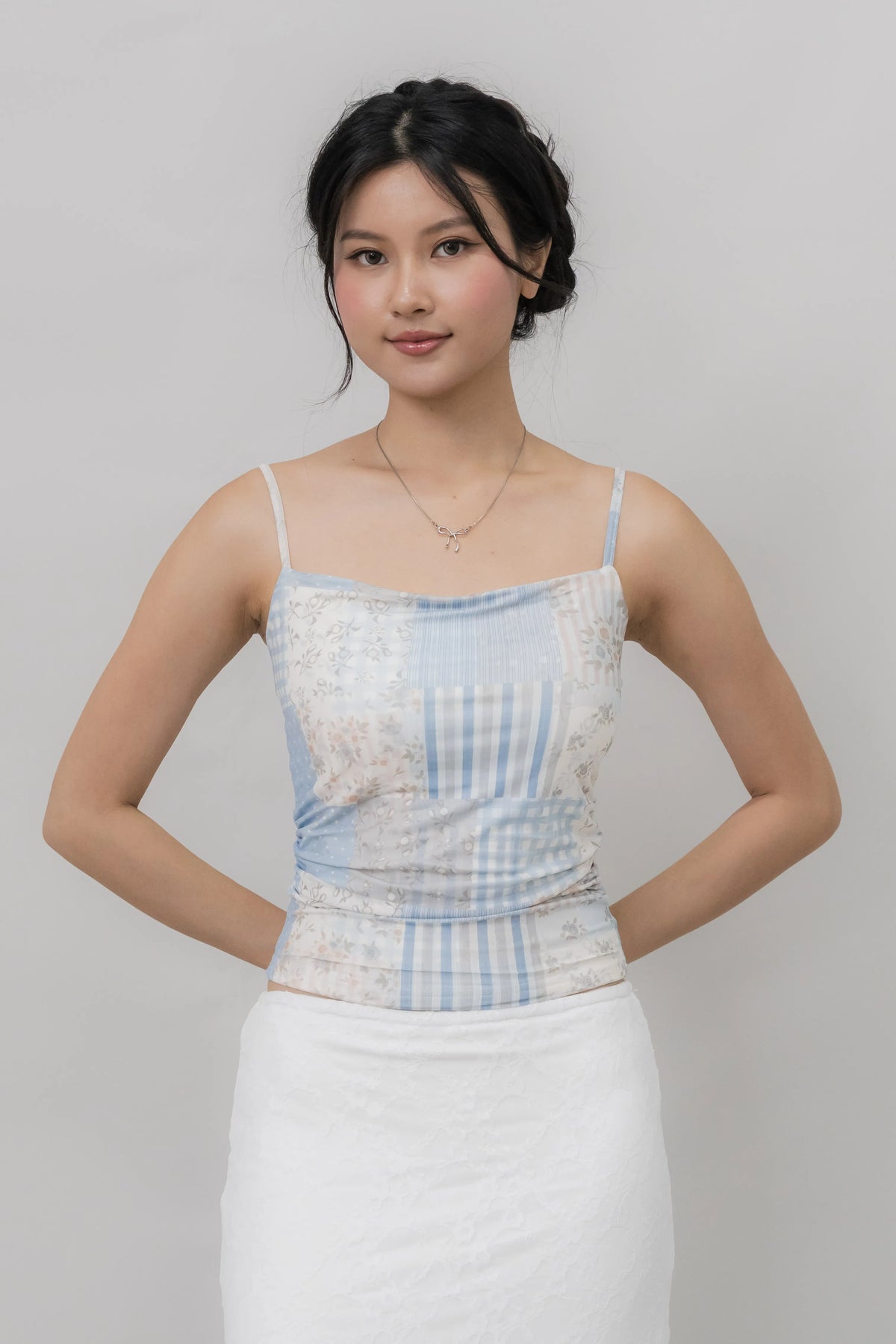 [CLOUD MESH] Ivy Padded Mesh Tank Top