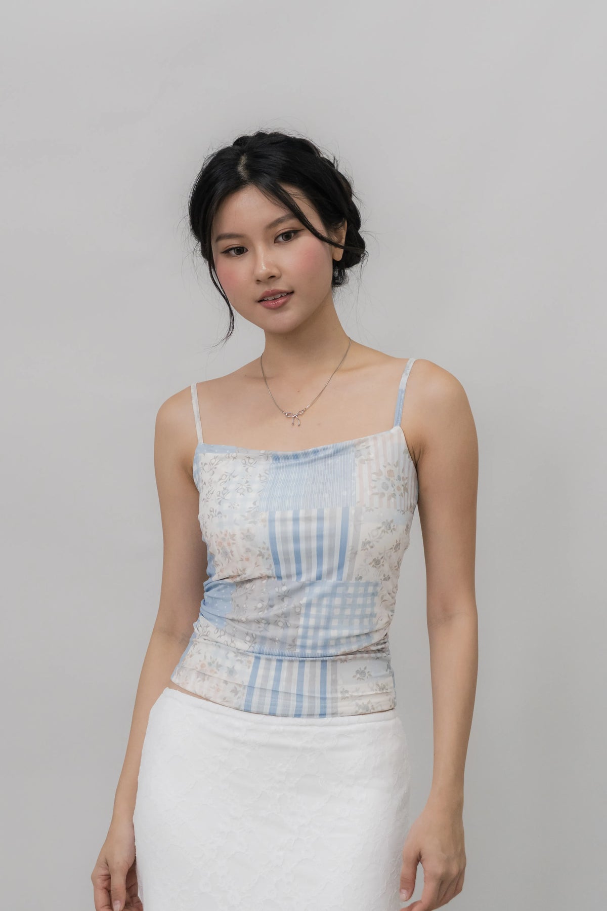 [CLOUD MESH] Ivy Padded Mesh Tank Top