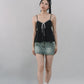 Polly Contrast Trim Padded Sleeveless Top