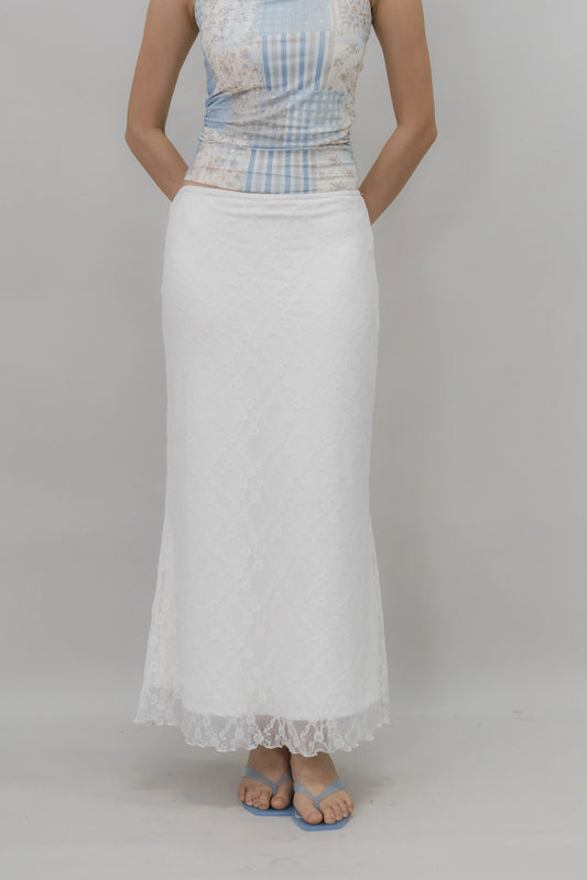 [CLOUD MESH] Bradley Soft Fishtail Lace Skirt