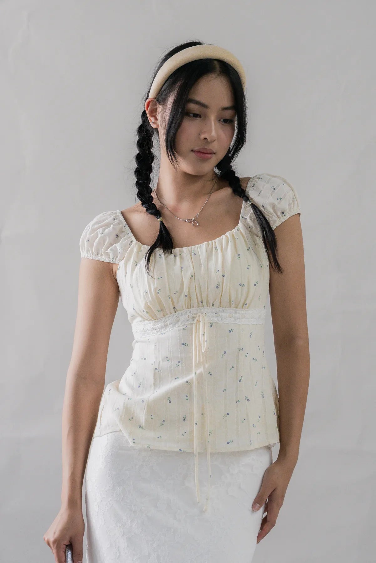 Tessa Padded Cap Sleeves Top