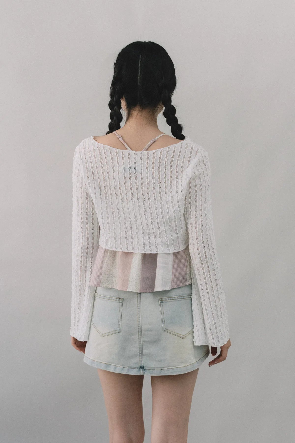 Miki Denim Wash Mini Skorts