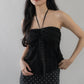 Nelly Ruffled Halter Tie Top