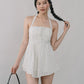 Jodi Padded Halter Romper Dress