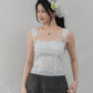Elora Padded Ribbon Tie Top