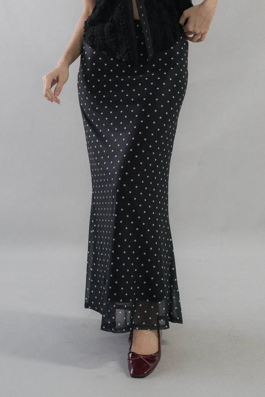 Bradley Fishtail Maxi Soft Mesh Skirt