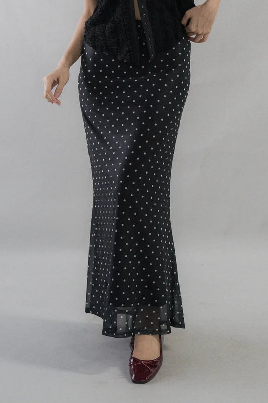 Bradley Fishtail Maxi Soft Mesh Skirt