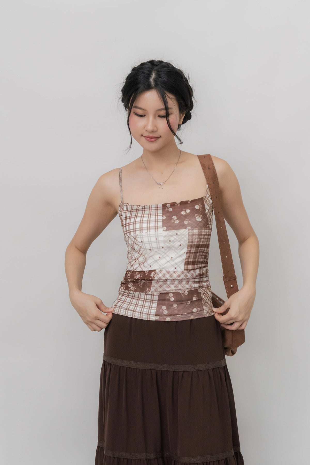 [CLOUD MESH] Ivy Padded Mesh Tank Top