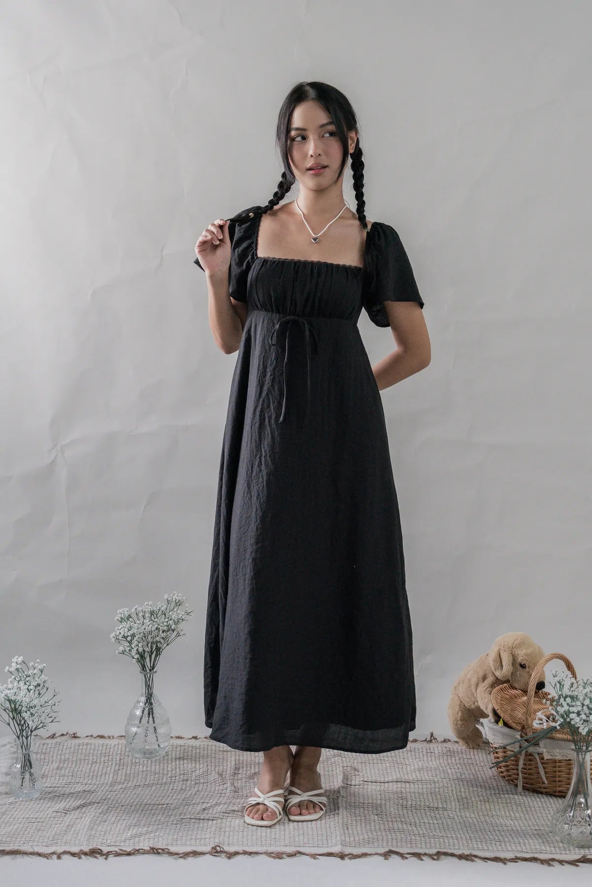 Kate Padded Sleeved Maxi Dress