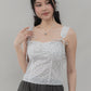 Elora Padded Ribbon Tie Top