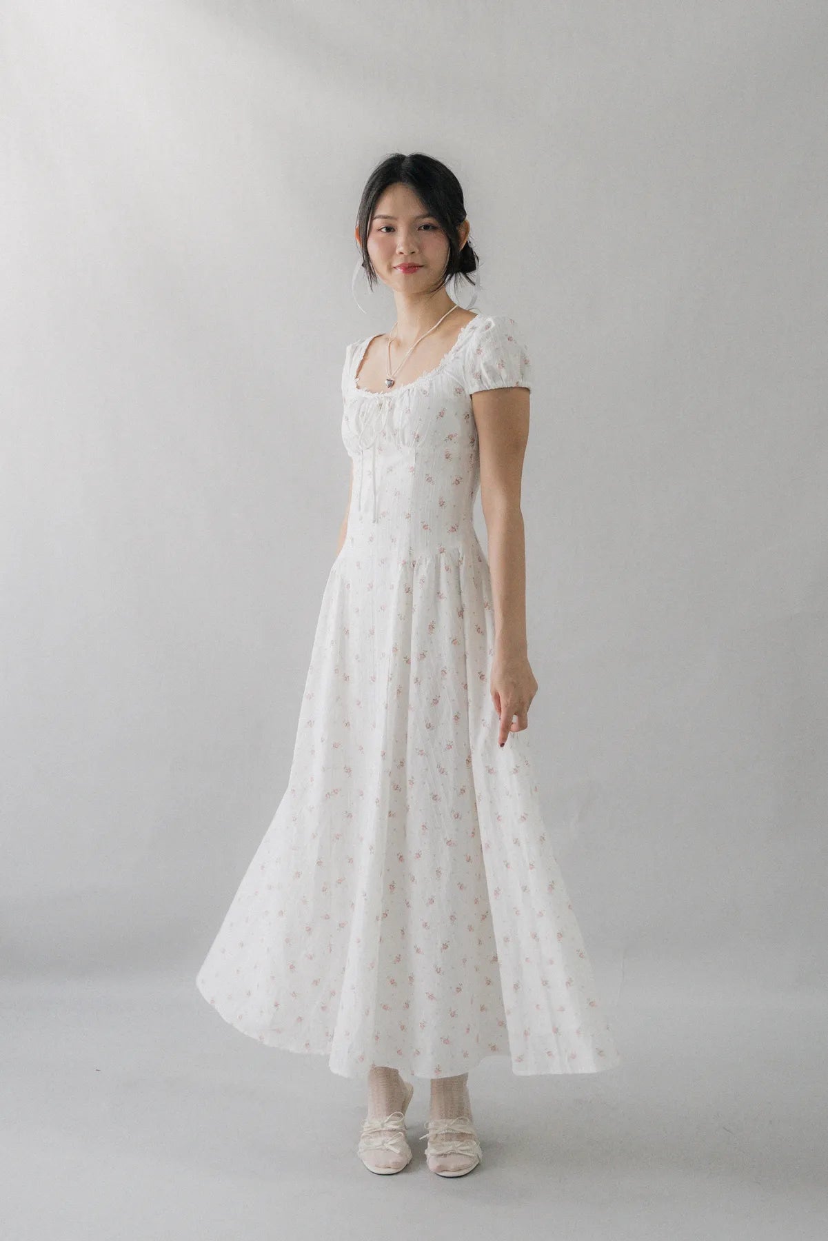 [COL YORI] Tasha Floral Drop Waist Maxi Dress