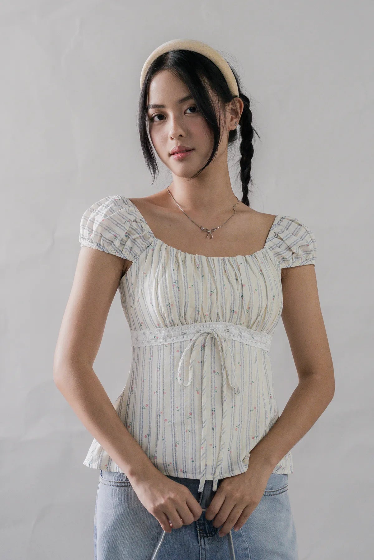 Tessa Padded Cap Sleeves Top