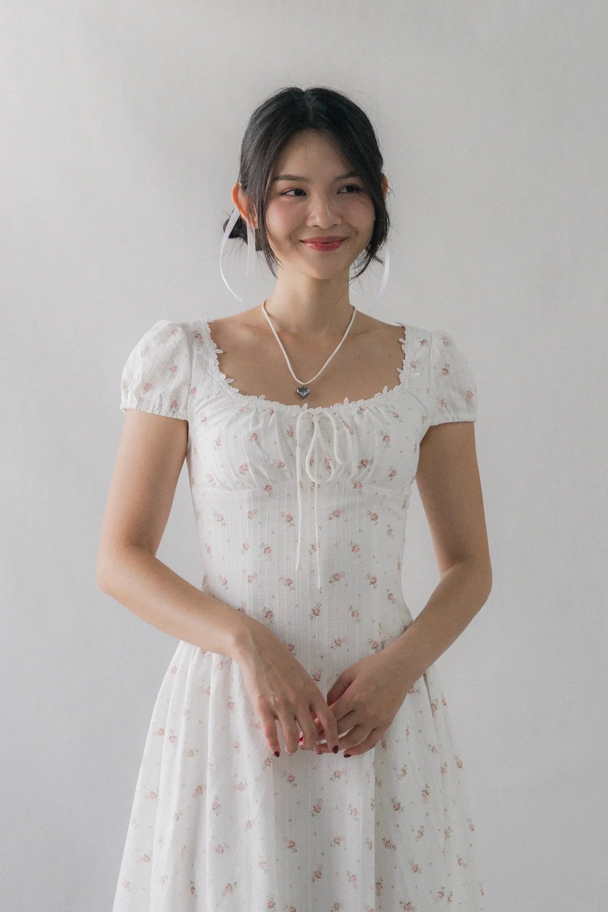 [COL YORI] Tasha Floral Drop Waist Maxi Dress