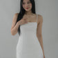 Bernadette Tiered Hem Padded Mini Dress