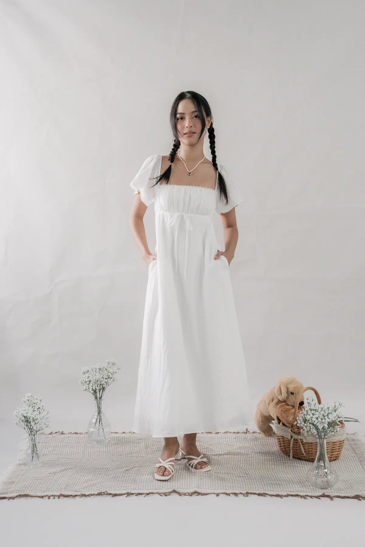 Kate Padded Sleeved Maxi Dress