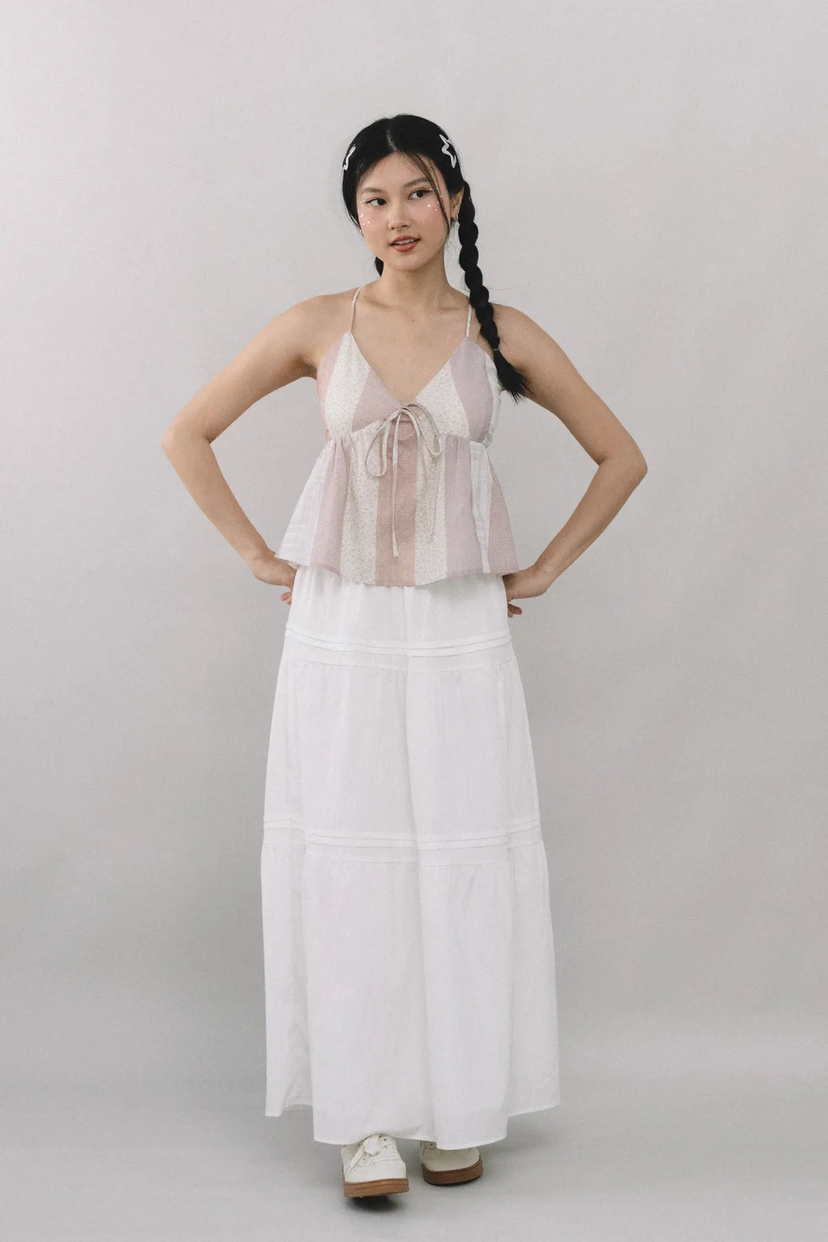 *RESTOCK* Arabella Pintuck Flowy Tiered Long Skirt