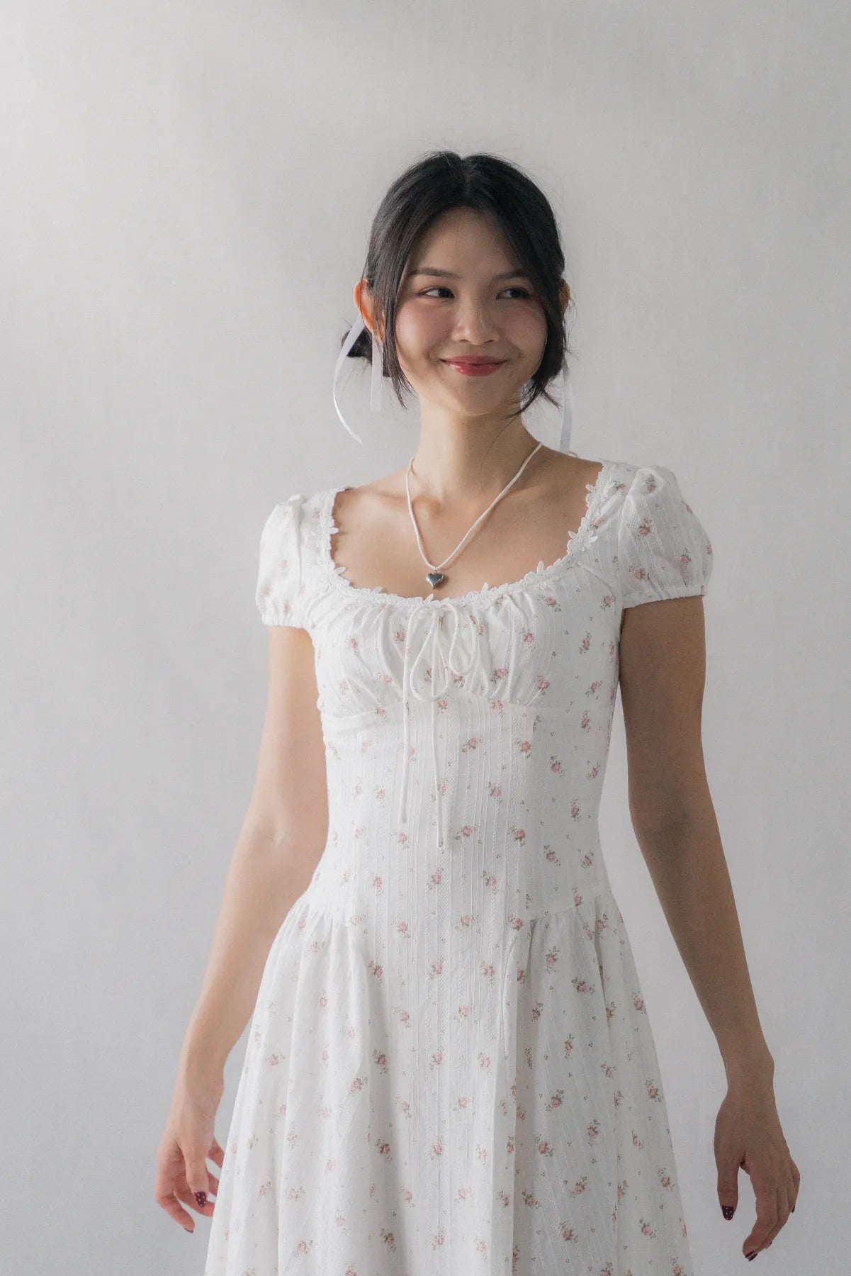 [COL YORI] Tasha Floral Drop Waist Maxi Dress