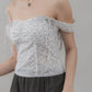 Elora Padded Ribbon Tie Top