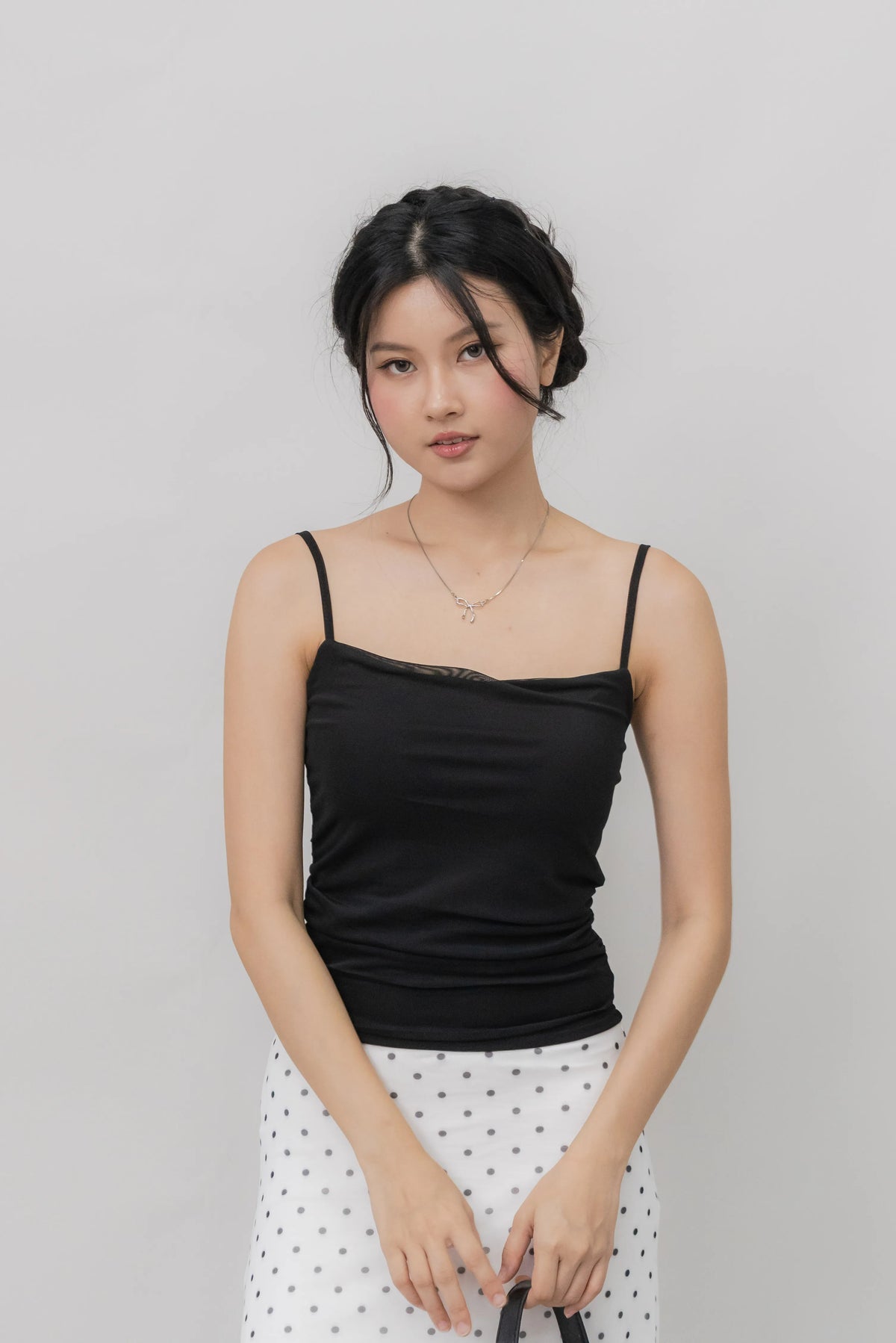 [CLOUD MESH] Ivy Padded Mesh Tank Top