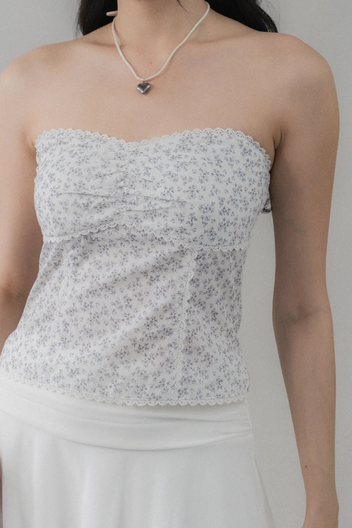 Elora Padded Ribbon Tie Top