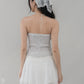 Elora Padded Ribbon Tie Top