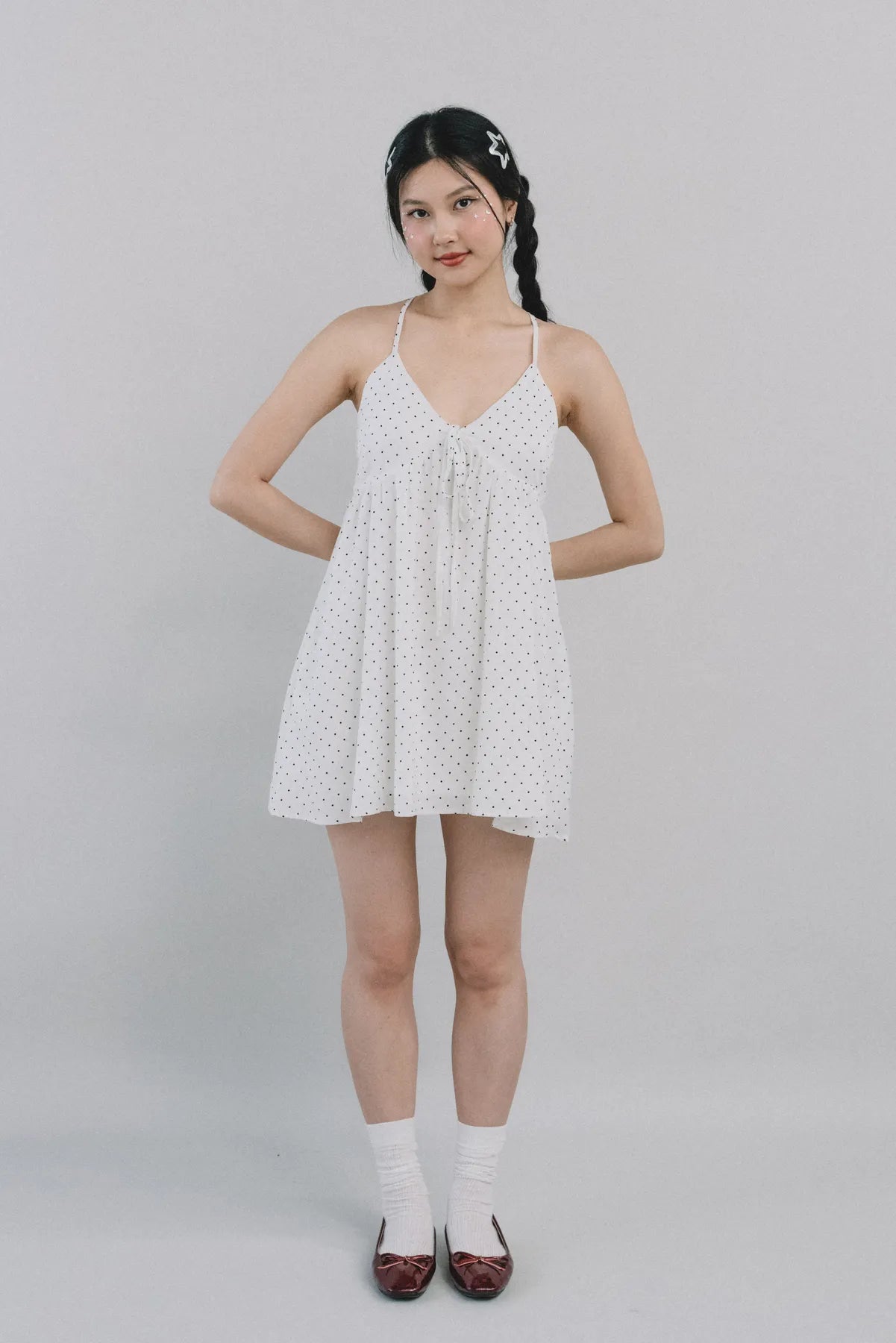 *RESTOCK* Primrose Polka Dot Babydoll Padded Dress