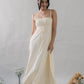 Kate Lace Trim Ribbon Padded Maxi Dress