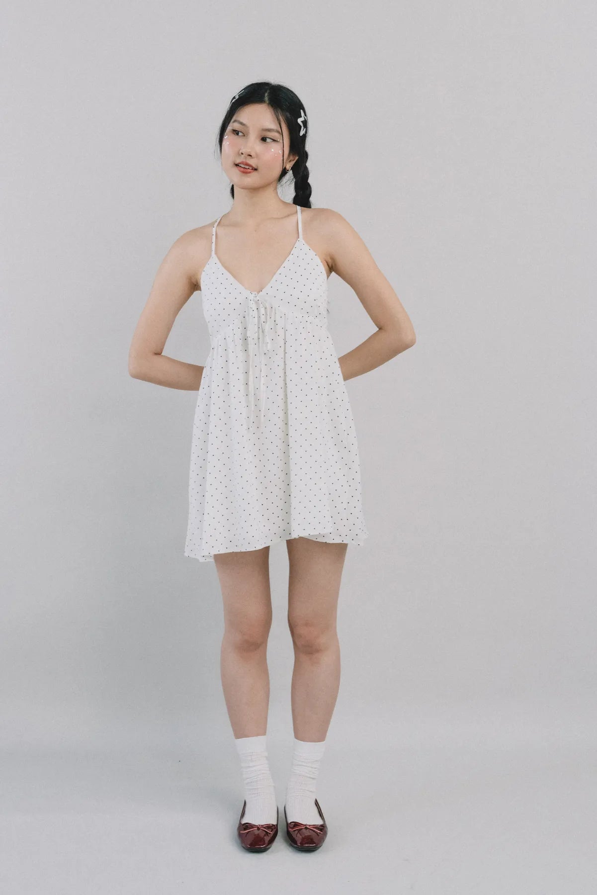 *RESTOCK* Primrose Polka Dot Babydoll Padded Dress