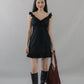 Adelle Ruffle Ribbon Mini Dress