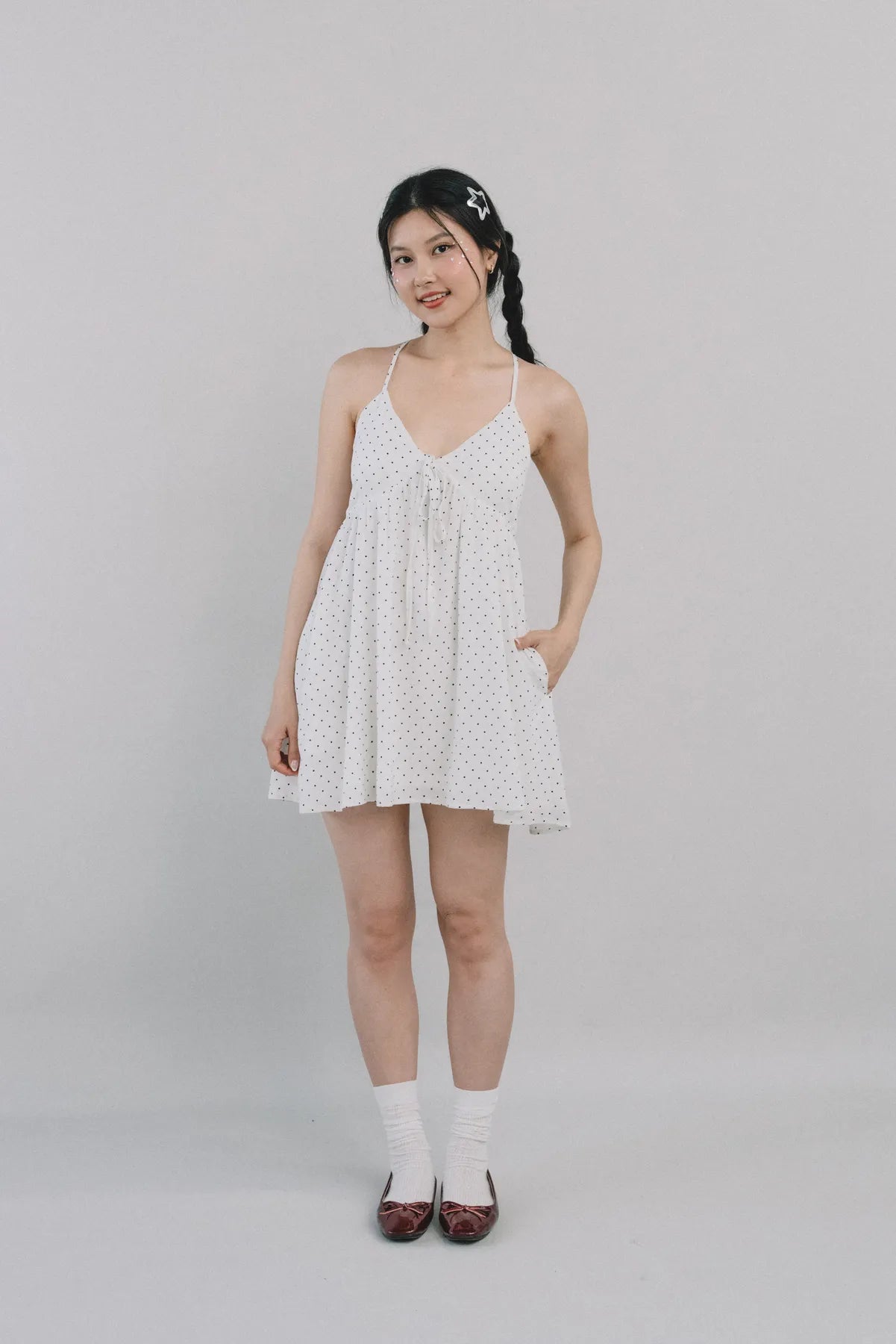 *RESTOCK* Primrose Polka Dot Babydoll Padded Dress
