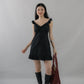 Adelle Ruffle Ribbon Mini Dress